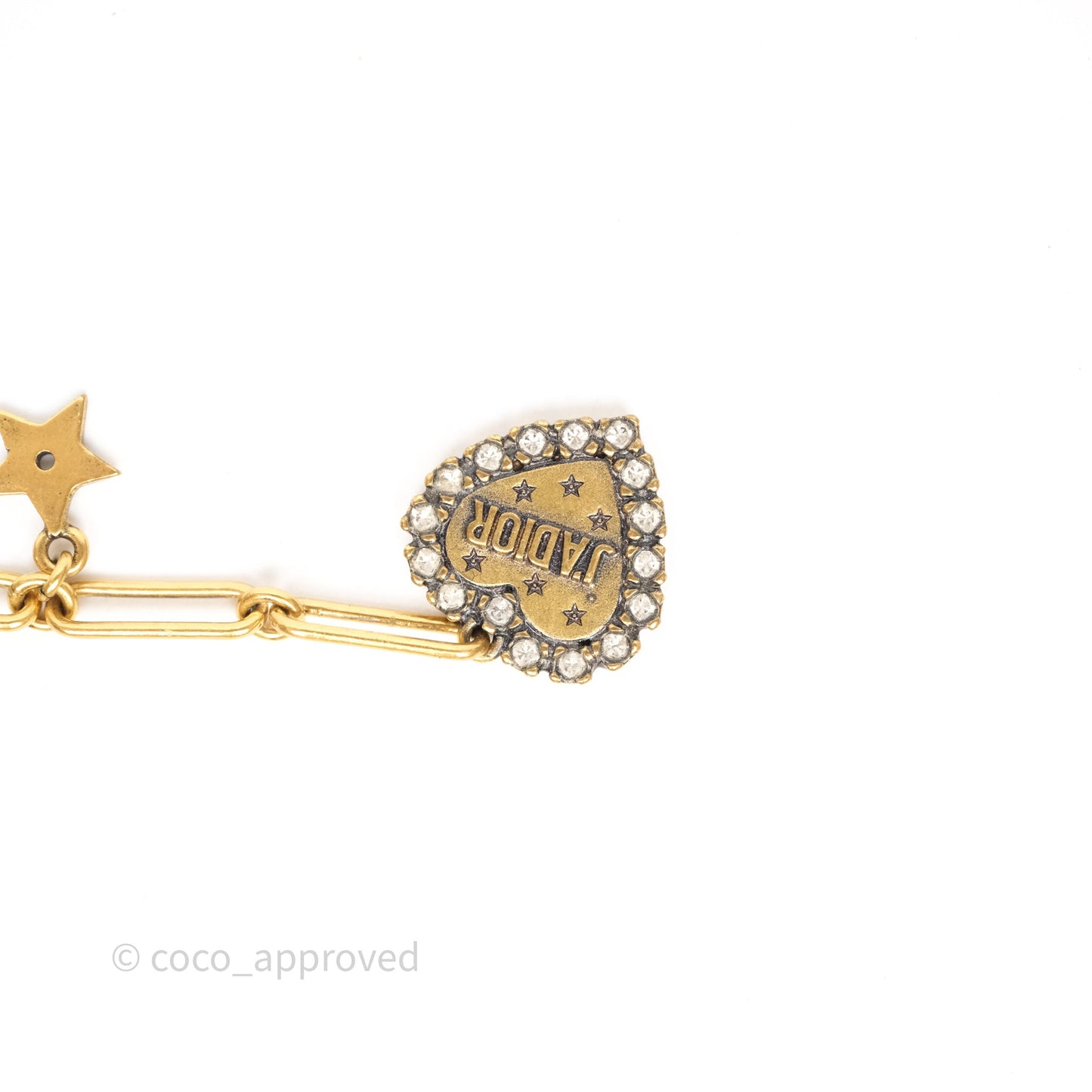 Christian Dior Bee Heart Drop JADIOR Crystals Earrings