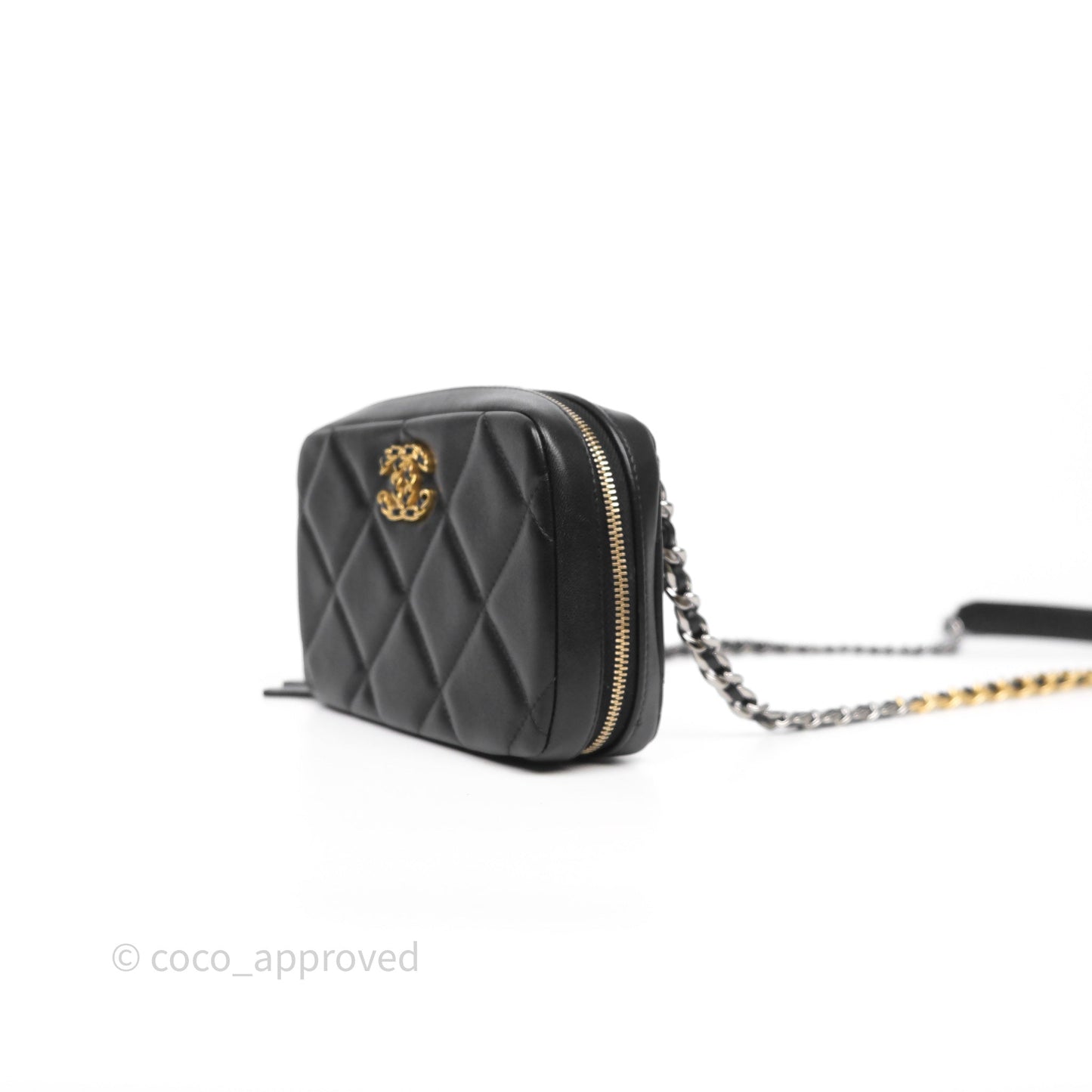 Chanel 19 Camera Bag Black Lambskin Mixed Hardware