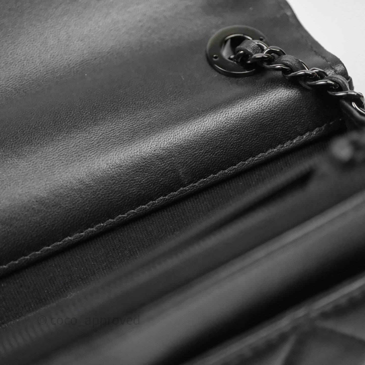 Chanel Quilted Trendy CC WOC Wallet On Chain So Black Lambskin