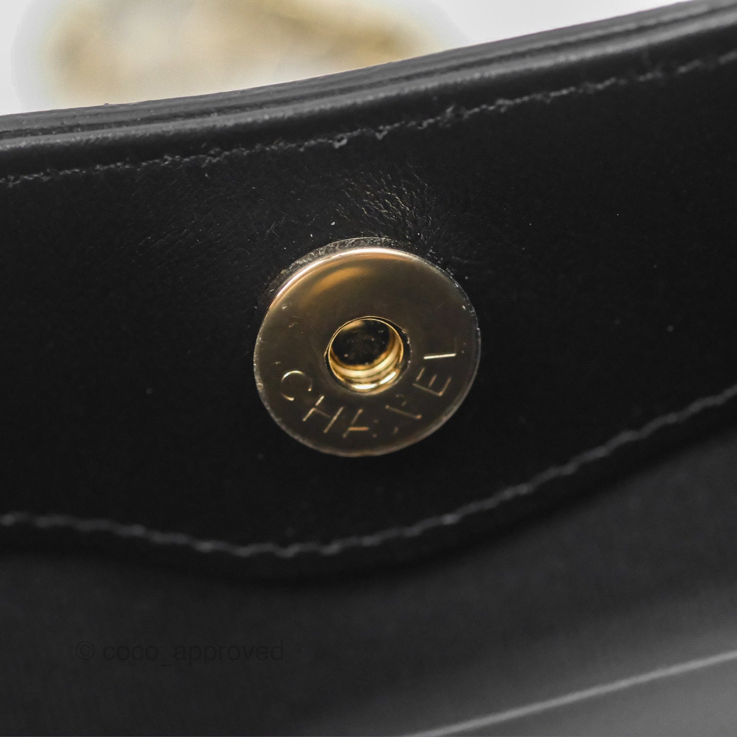 Chanel Nano 31 Black Shiny Calfskin Gold Hardware