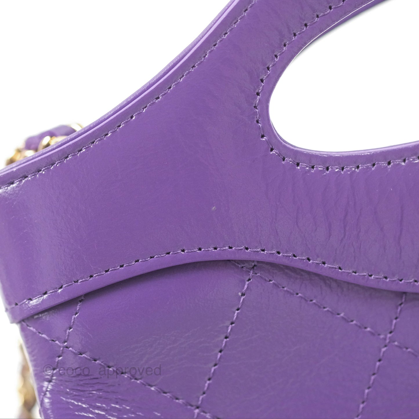 Chanel Nano 31 Purple Gold Hardware 24C