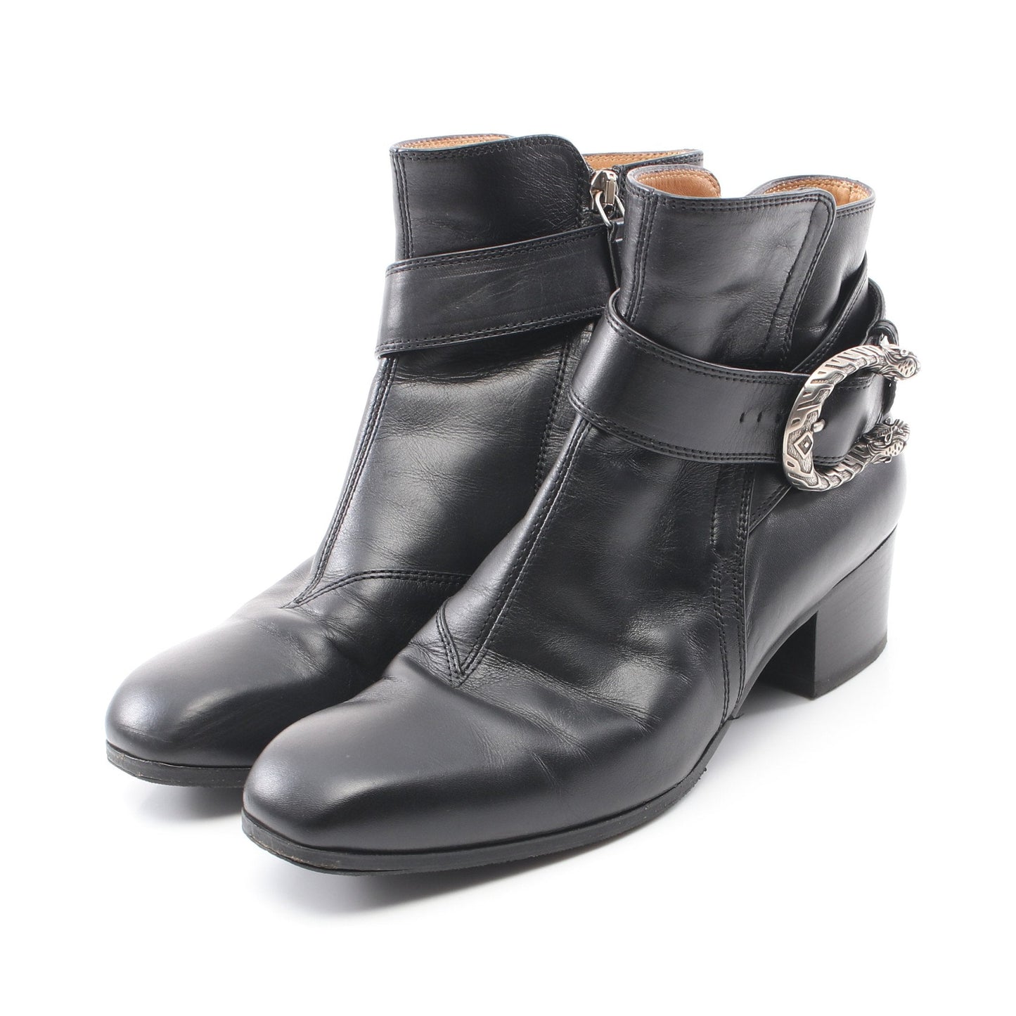 Luxury Gucci Trending 2025 Dionysus Uncle Boots Booties Leather Black