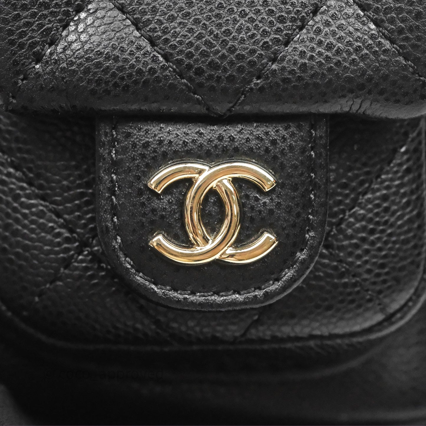 Chanel Small Duma Backpack Caviar Black Gold Hardware