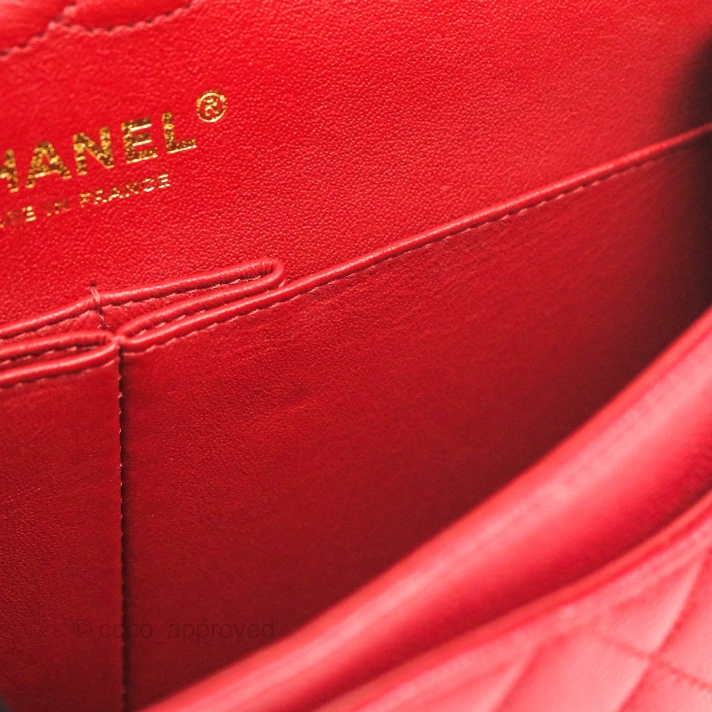Chanel Classic Small S/M Flap Red Caviar Gold Hardware