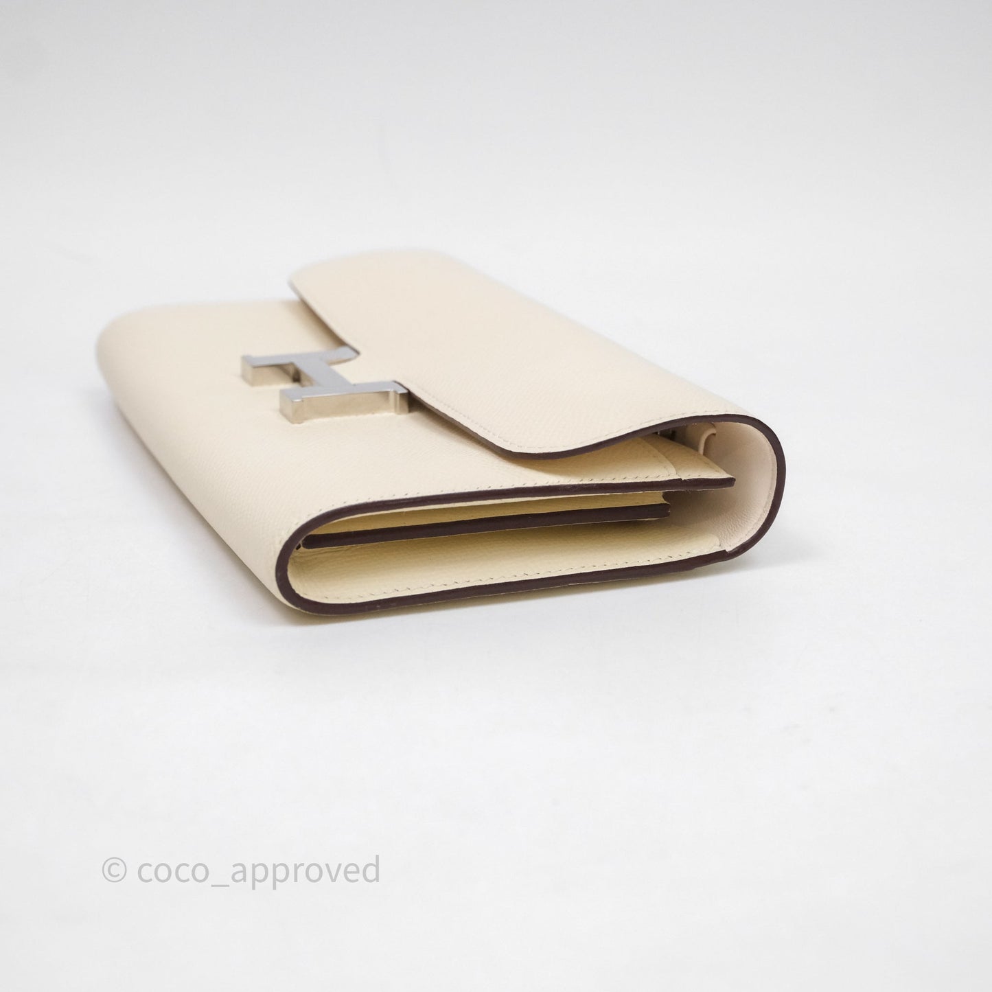 Hermès Constance To Go Wallet Nata I2 Epsom Palladium hardware