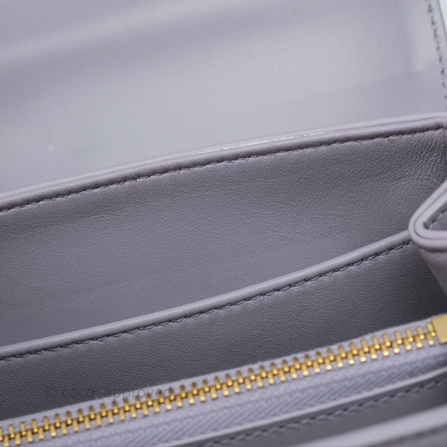 Celine Mini 16 Bag in Satinated Calfskin Light Lilac