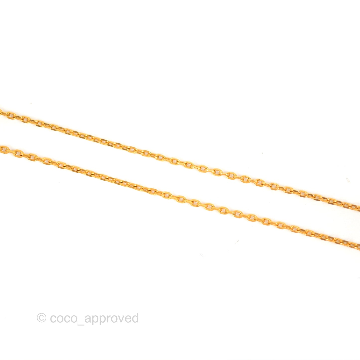 Hermès O'Maillon Pendant Orange Swift Gold Tone