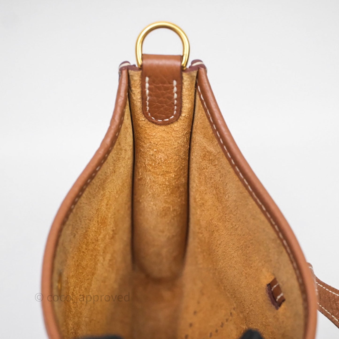 Hermès Mini Evelyne 16 Gold Clemence Gold Hardware