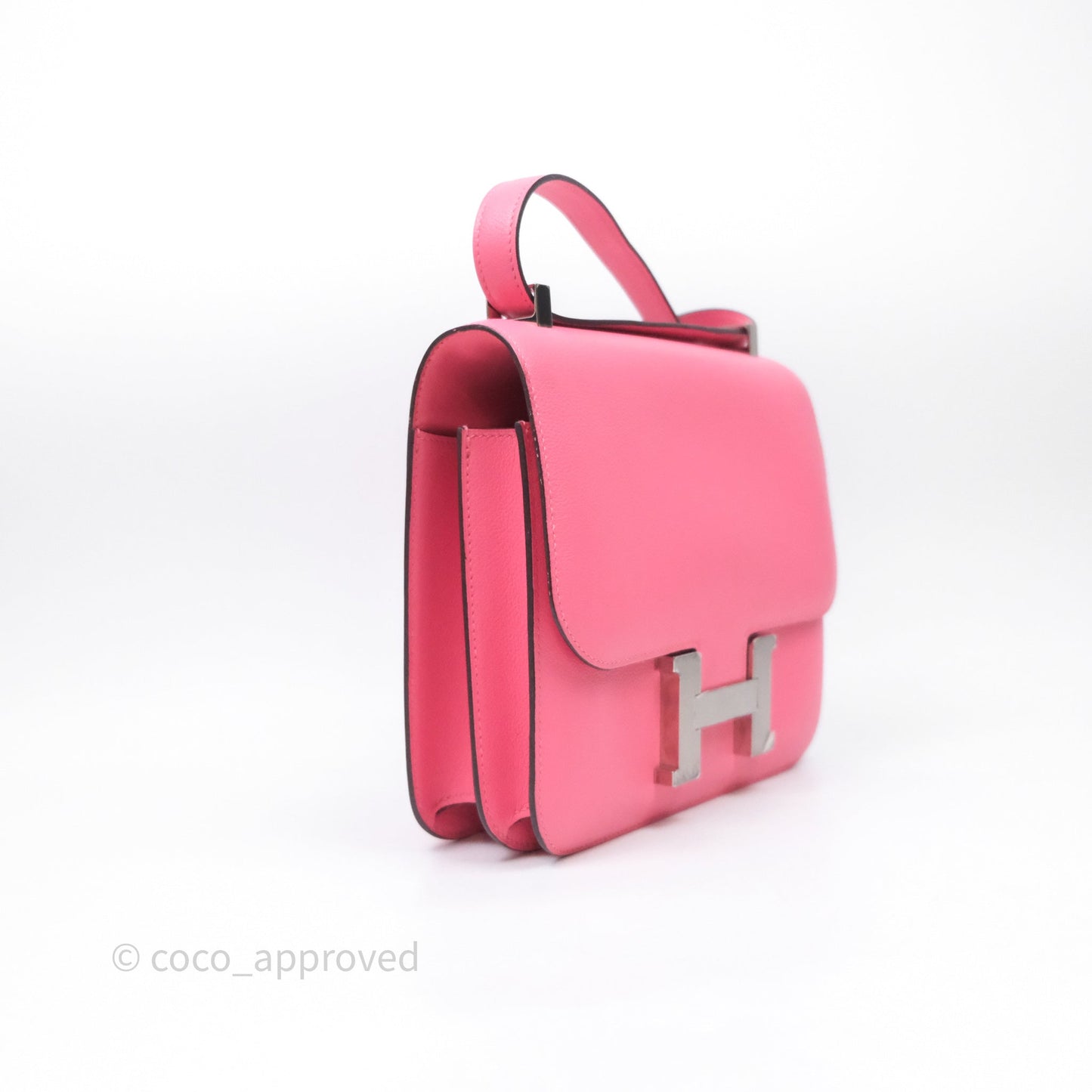 Hermès Constance 24 Rose Azalee 8W Epsom Palladium Hardware