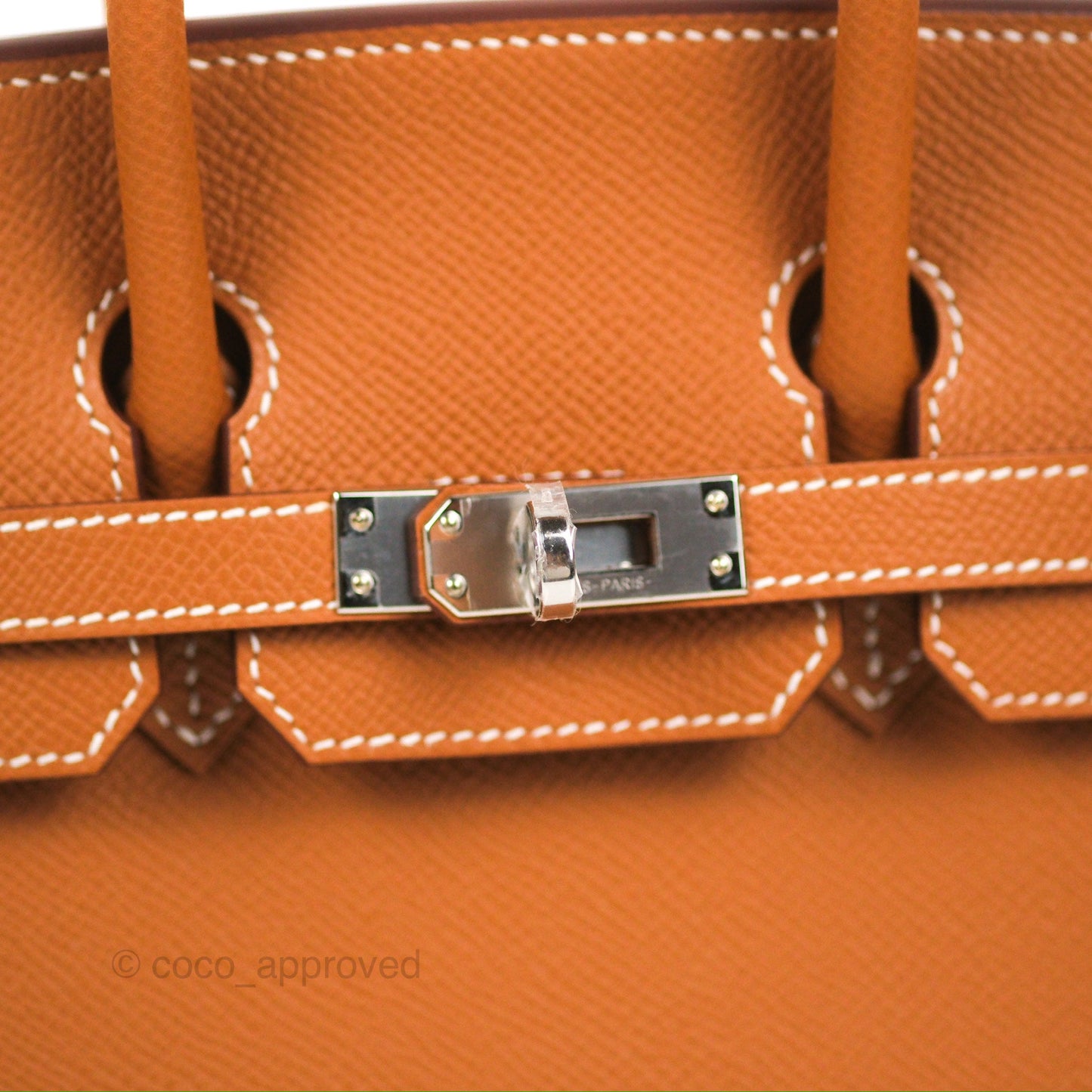 Hermes Birkin 25 Sellier Gold Epsom Palladium Hardware