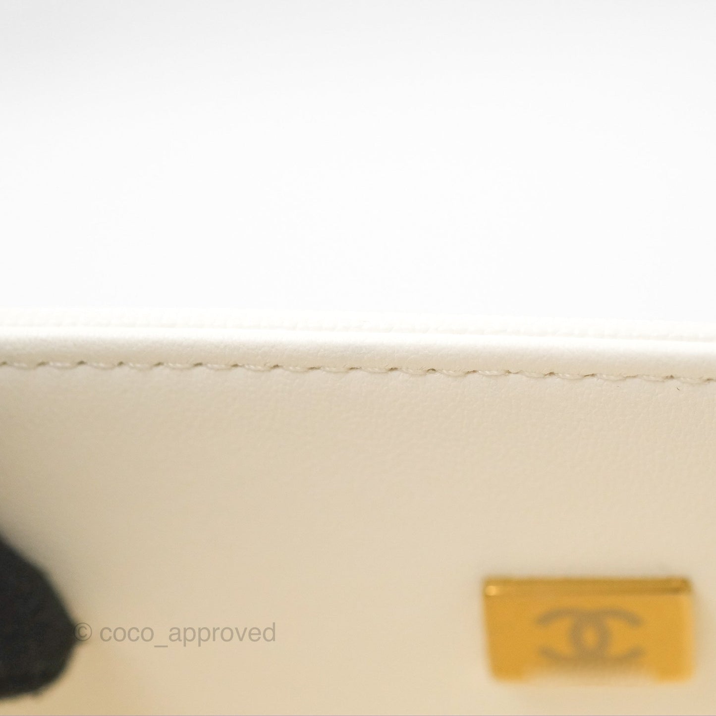 Chanel Medium Boy Quilted White Caviar Gold Hardware