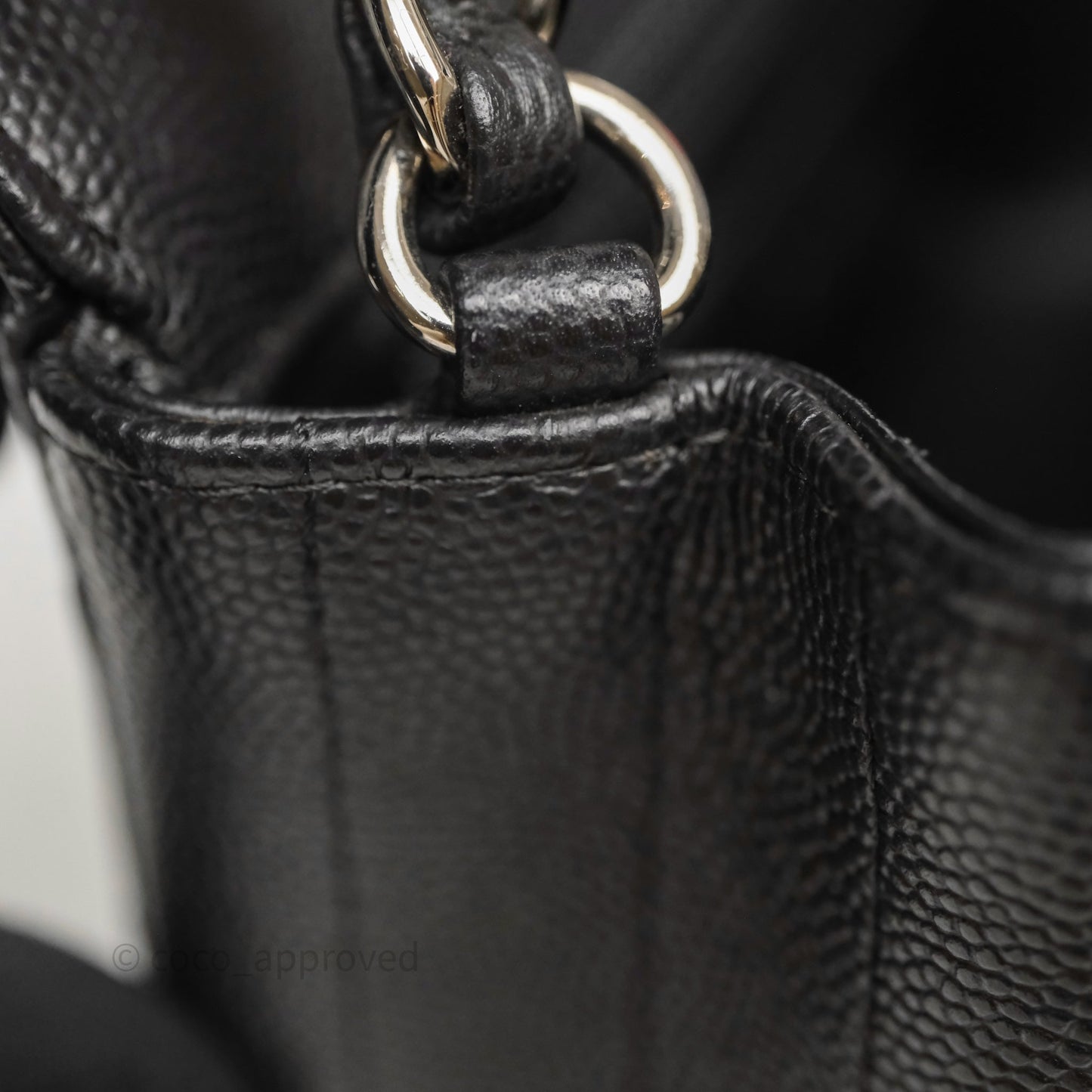 Chanel Mini Rectangular Flap Chevron Black Caviar Silver Hardware