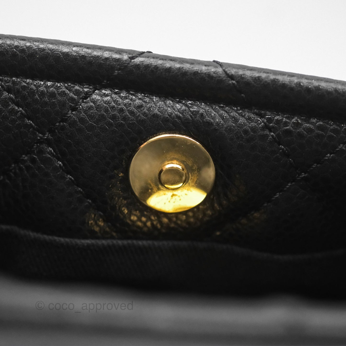 Chanel Quilted Caviar Leather Timeless CC Soft Shopping Tote Bag Black