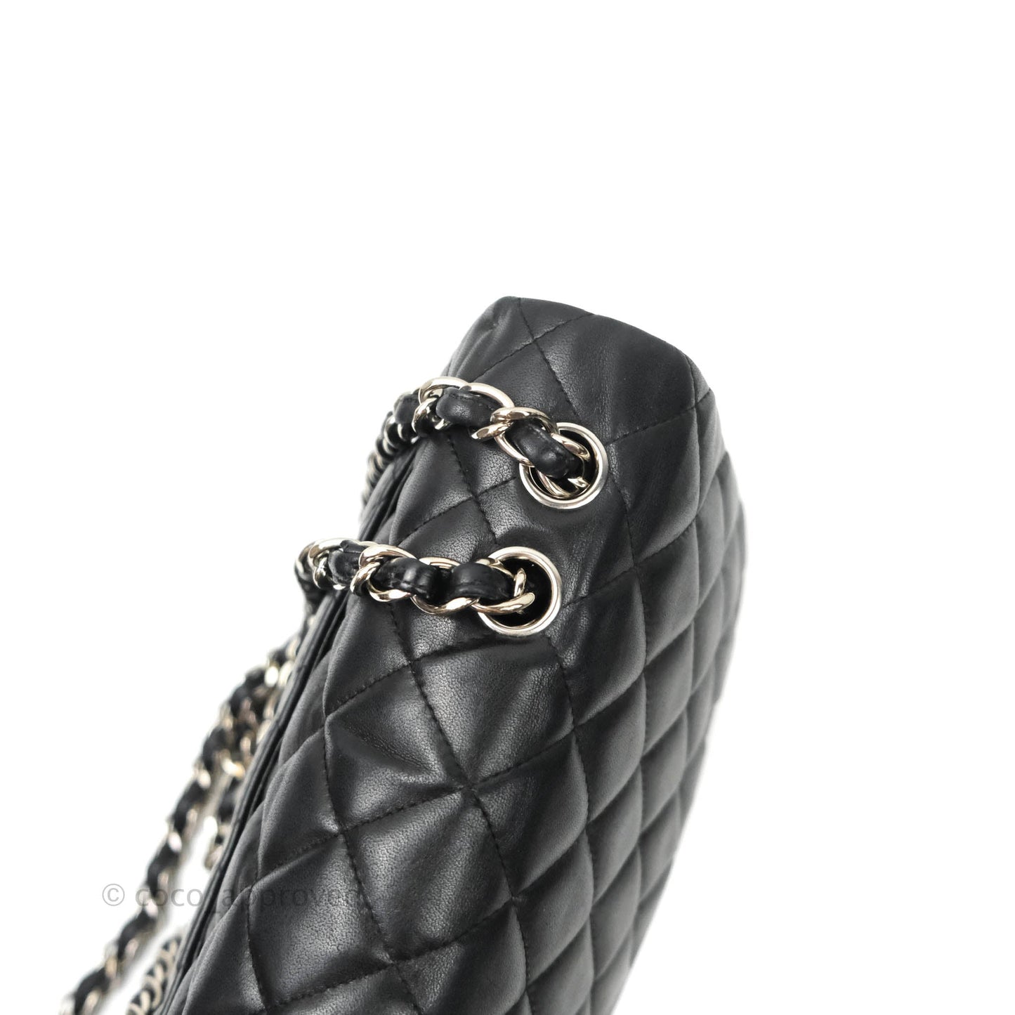 Chanel Jumbo Single Flap Black Lambskin Silver Hardware⁣⁣