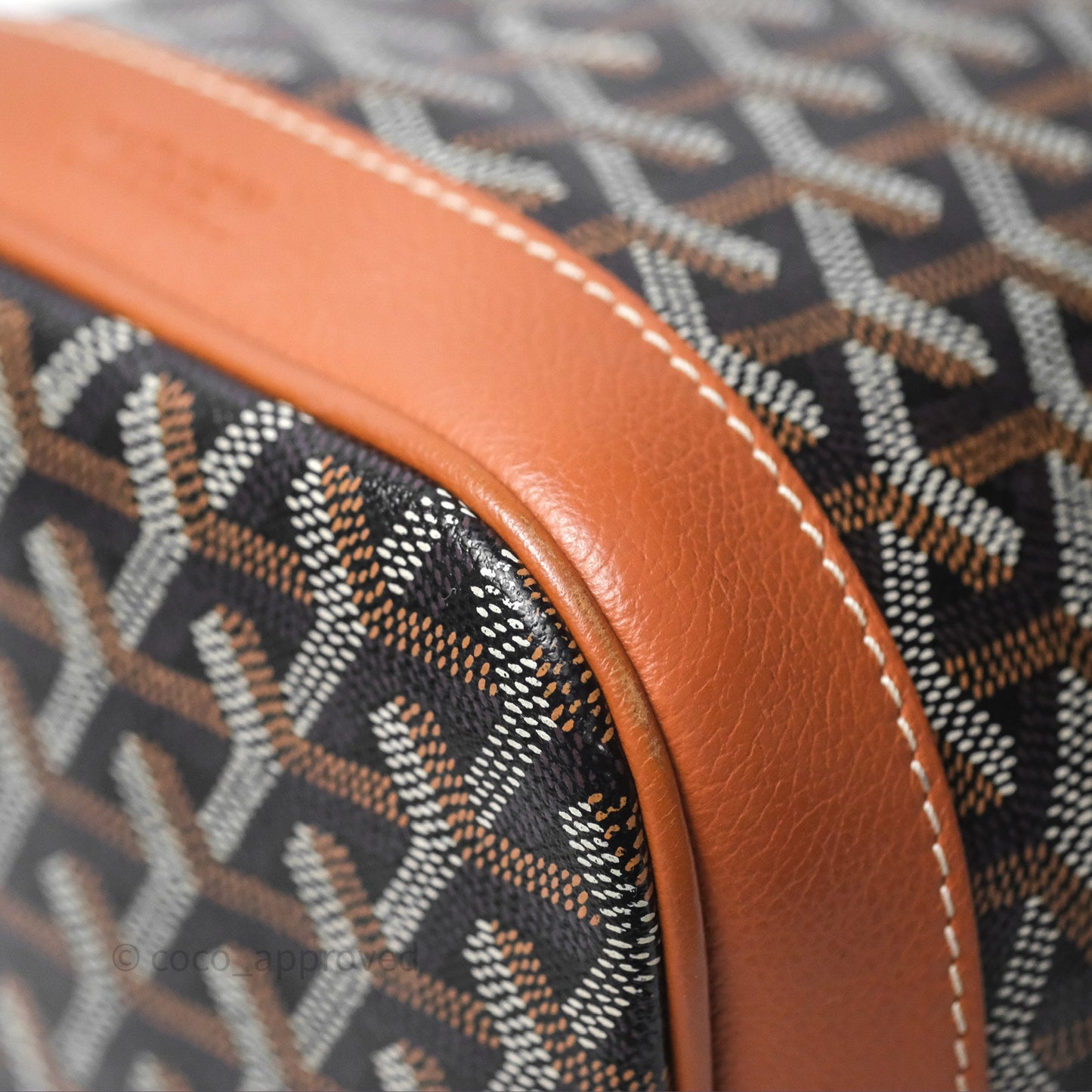 Goyard Petit Flot Bucket Bag Black & Tan Goyardine