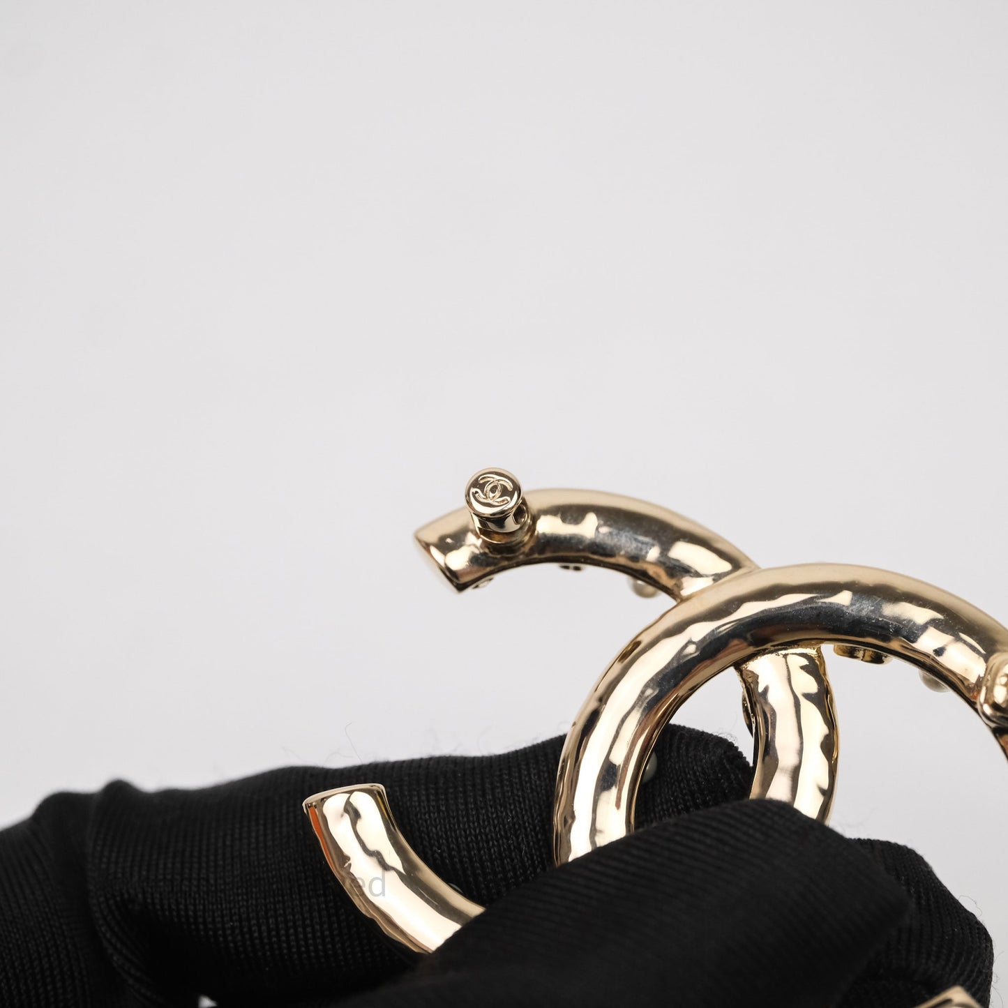 Chanel CC Flowers Brooch Gold Tone 22S