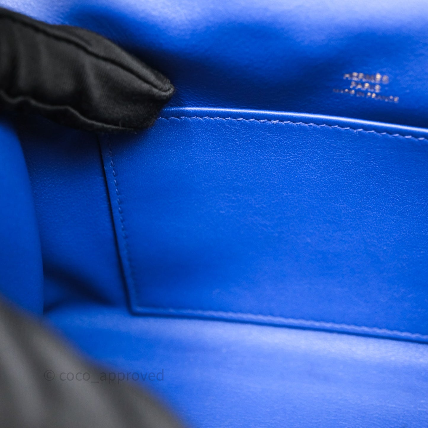 Hermès Kelly Pochette Clutch Electric Blue Swift Gold Hardware
