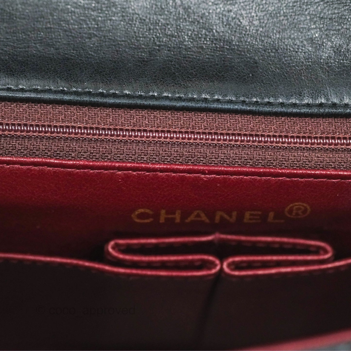 Chanel Vintage Square Flap Bag Black Lambskin 24K Gold Hardware