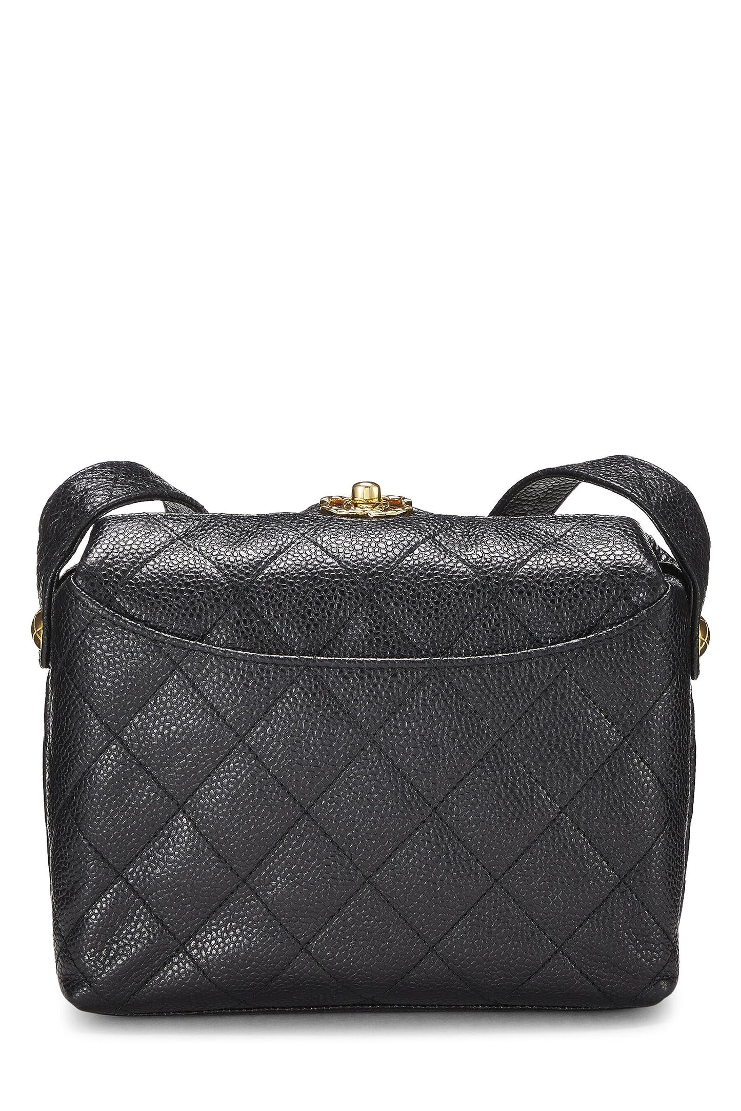 Chanel,  Black Caviar Shoulder Bag, Black