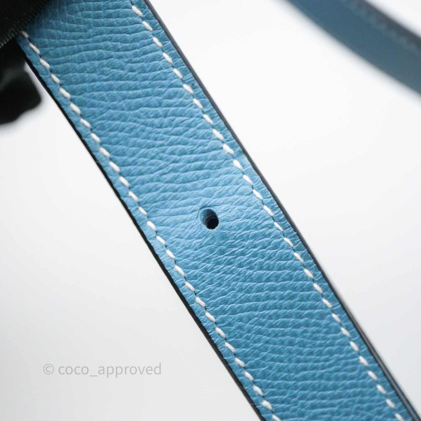 Hermès Della Cavalleria Mini II Bag 18 New Bleu Jean 75 Epsom Palladium Hardware