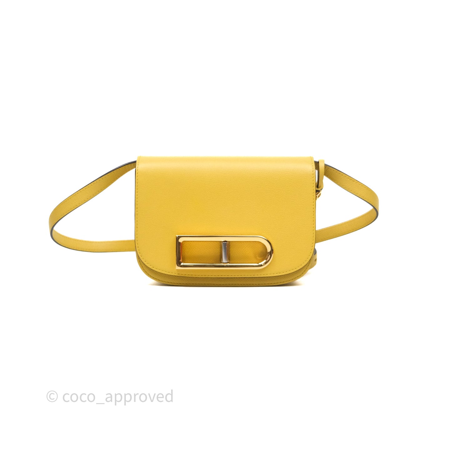 Delvaux Small Lingot Bag Pollen Alpina Calfskin Gold Hardware