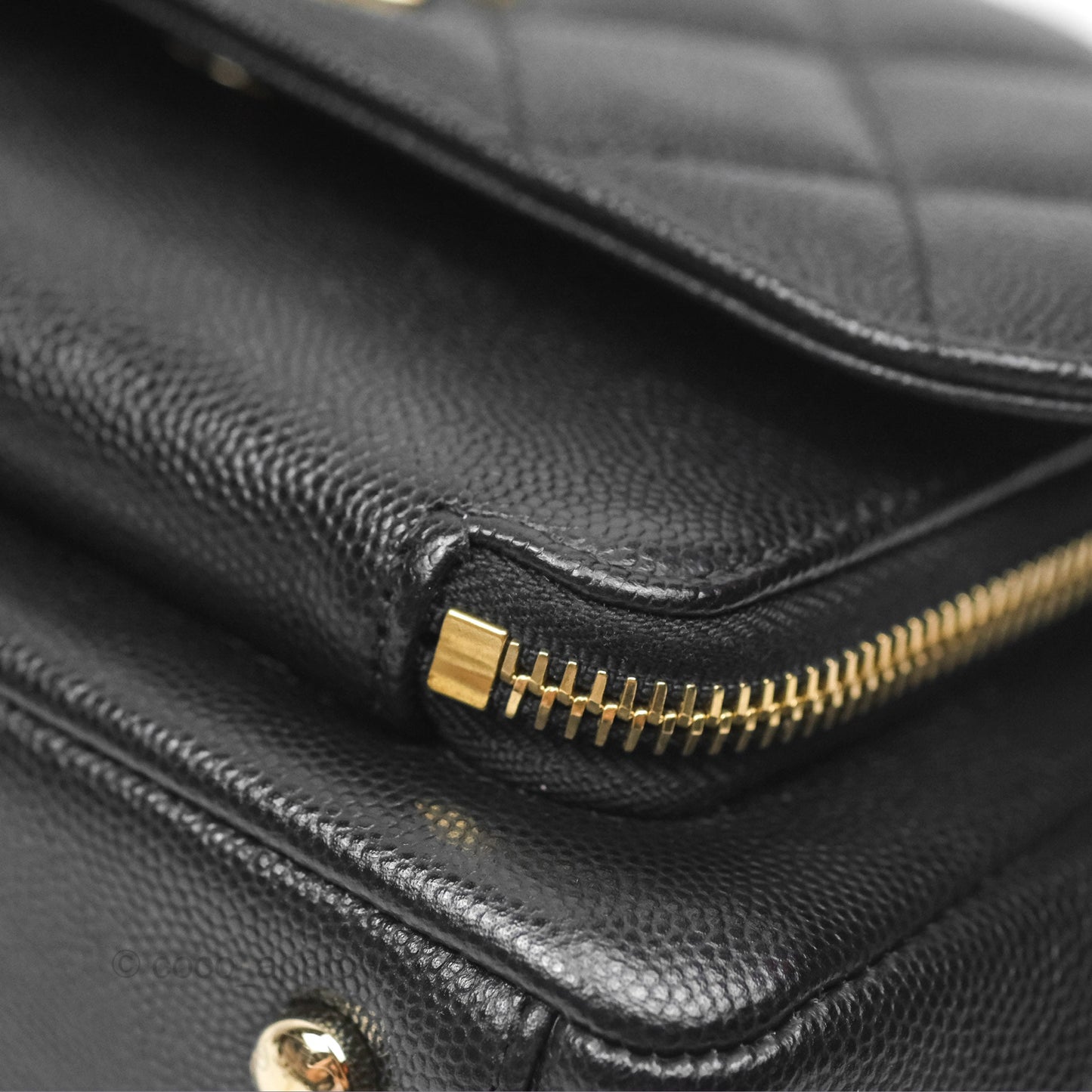 Chanel Quilted Small Business Affinity Flap Black Caviar Gold Hardware