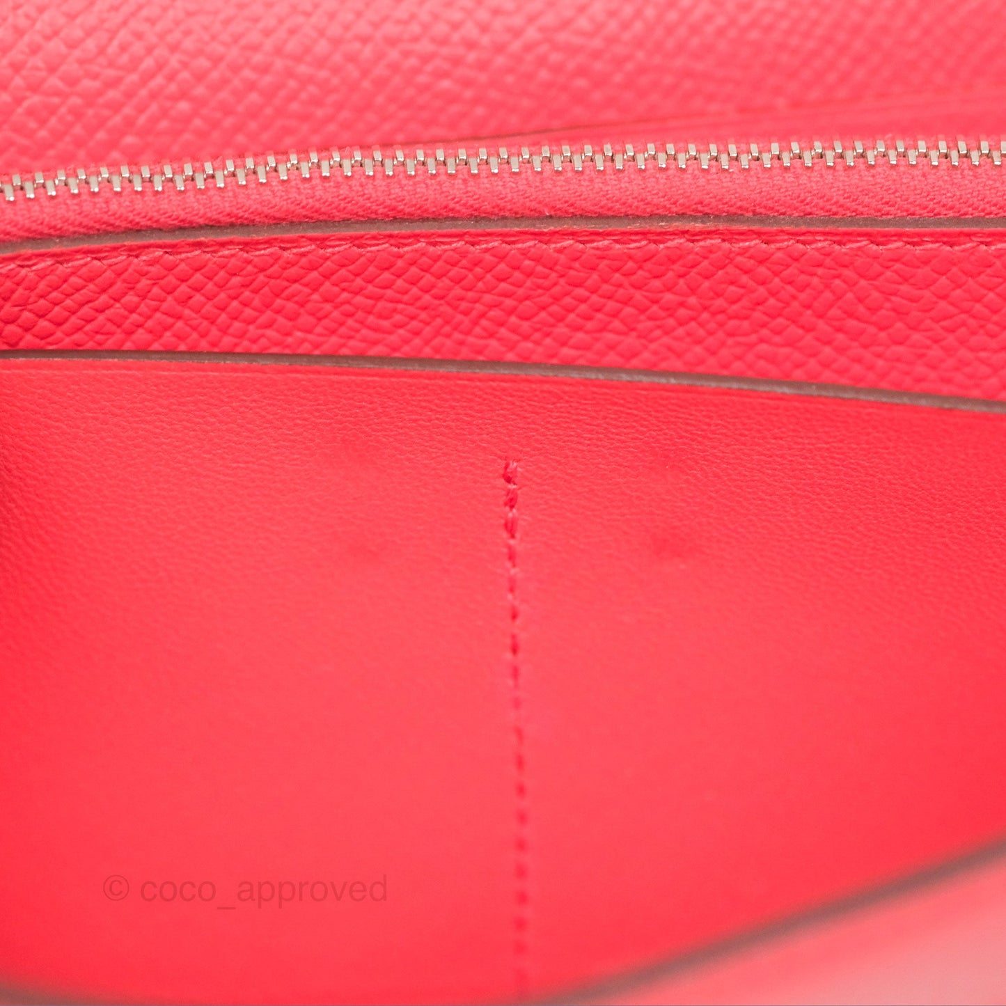 Hermès Kelly Wallet Pink Epsom Palladium Hardware