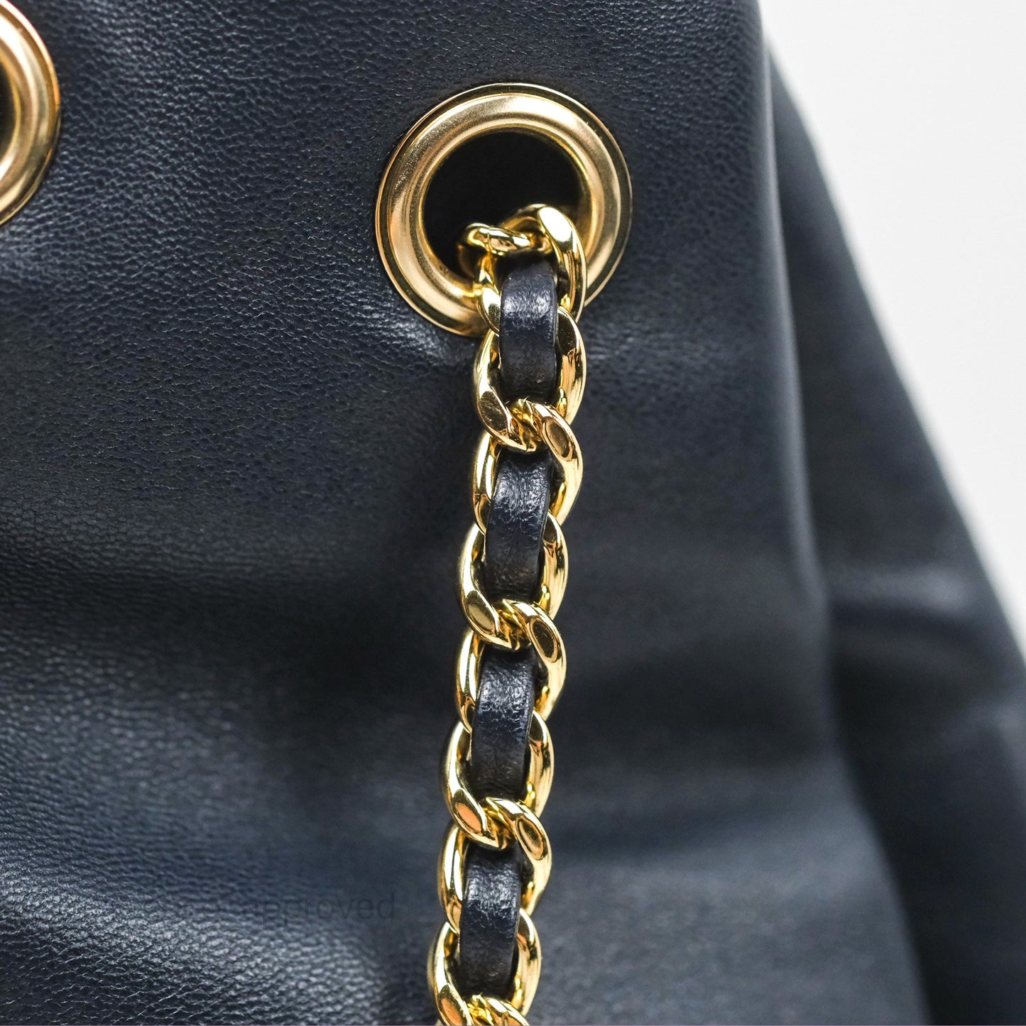 Chanel Small Seoul Backpack Navy Lambskin Gold Hardware