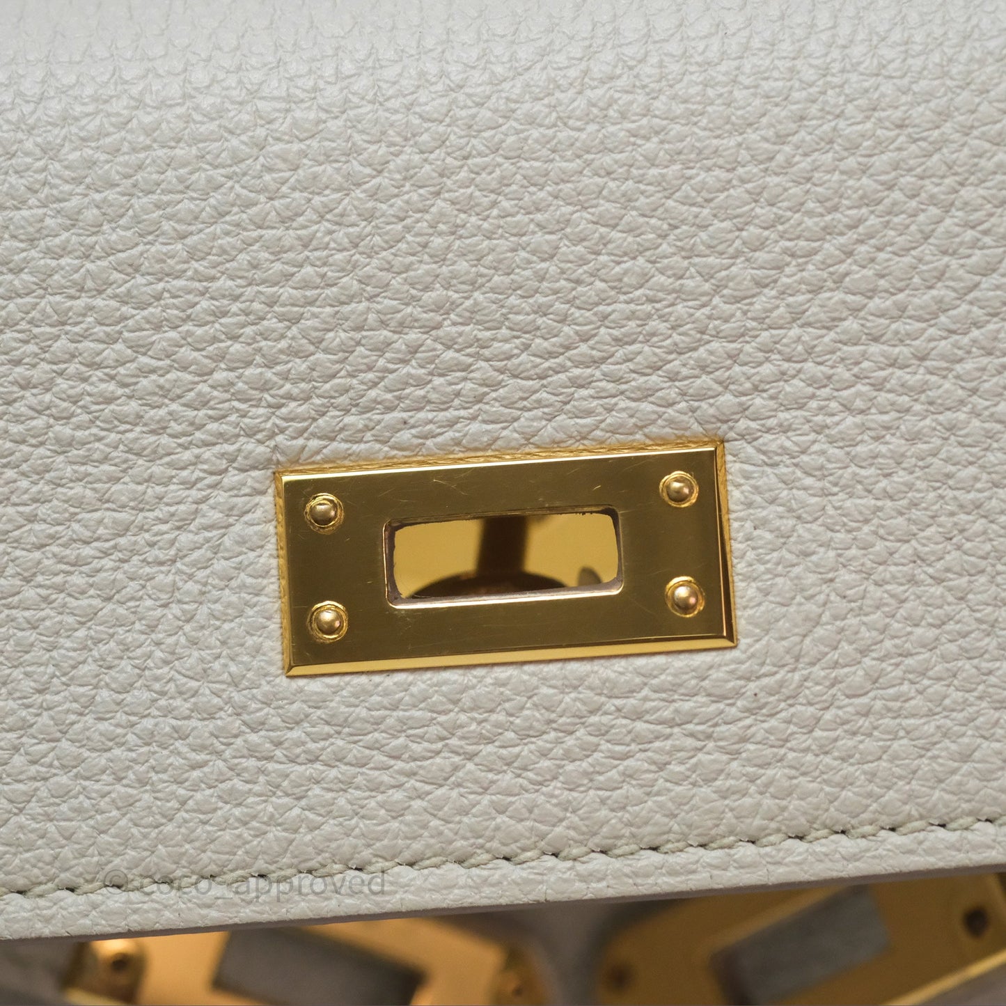 Hermès Retourne Kelly 25 Beton 8L Togo Gold Hardware