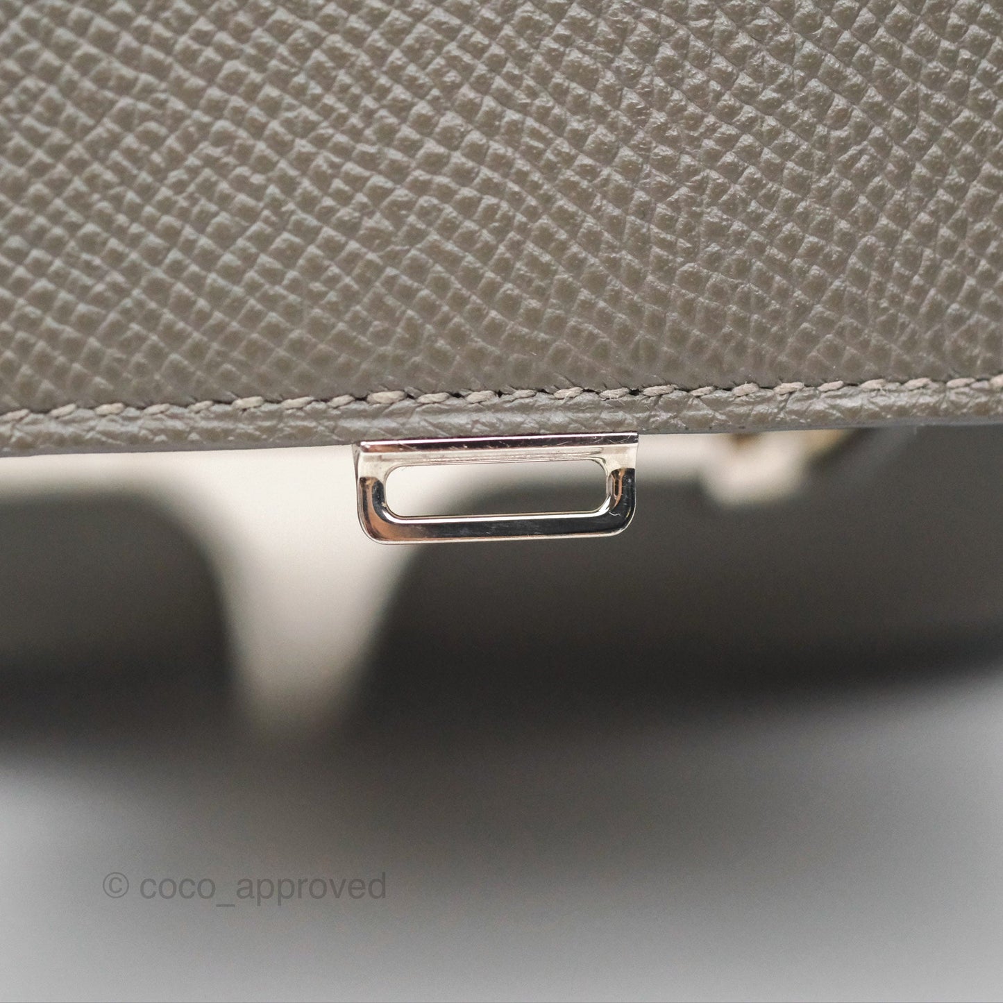 Hermès Della Cavalleria Mini Bag Gris Meyer 0L Epsom Palladium Hardware