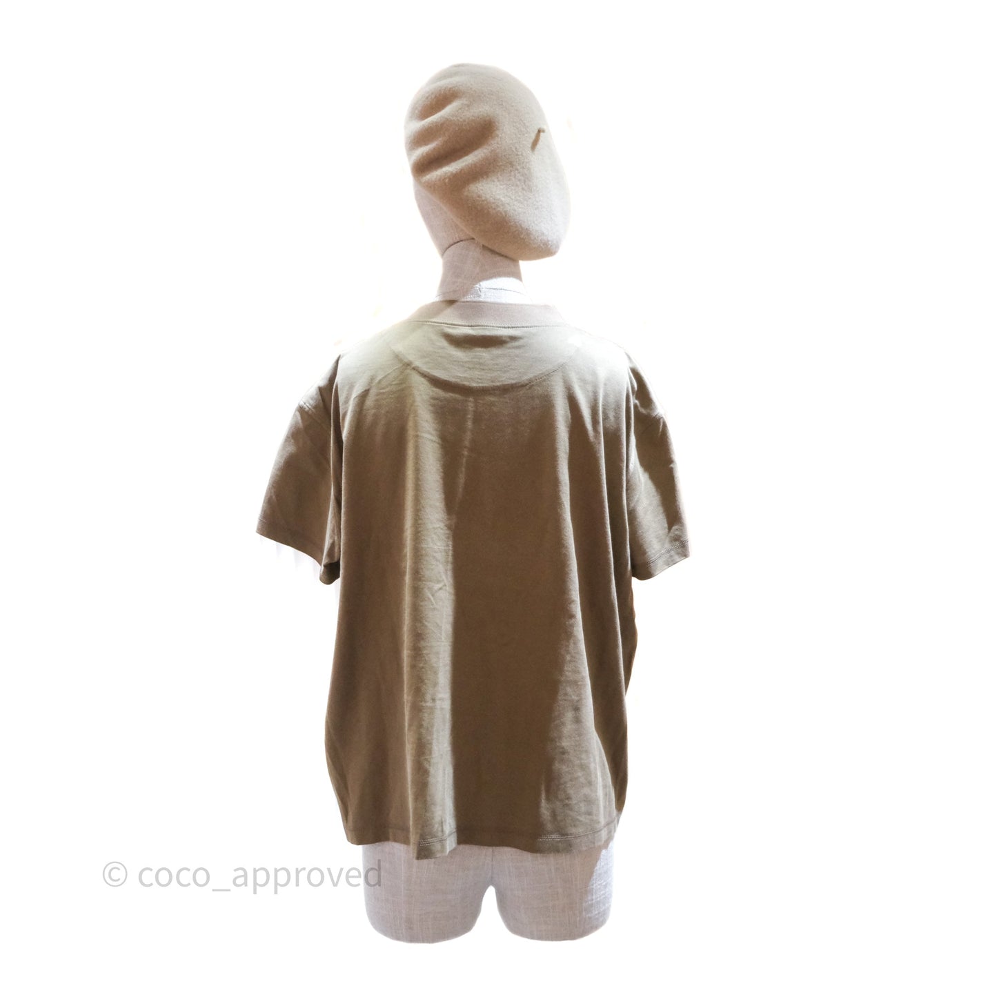 Hermès La Promenade du Matin T-shirt Khaki Size 36