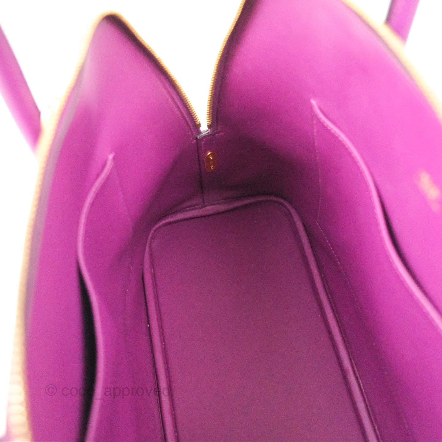 Hermès Bolide 1923 31 Purple Epsom Palladium Hardware