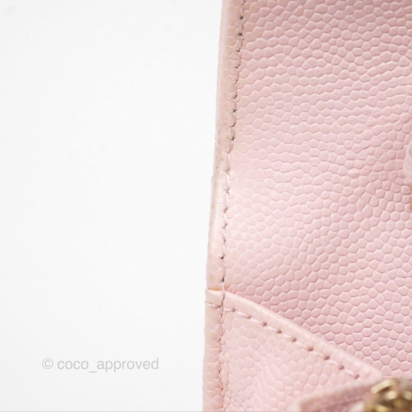 Chanel Quilted Classic Wallet on Chain WOC Pink Caviar Gold Hardware