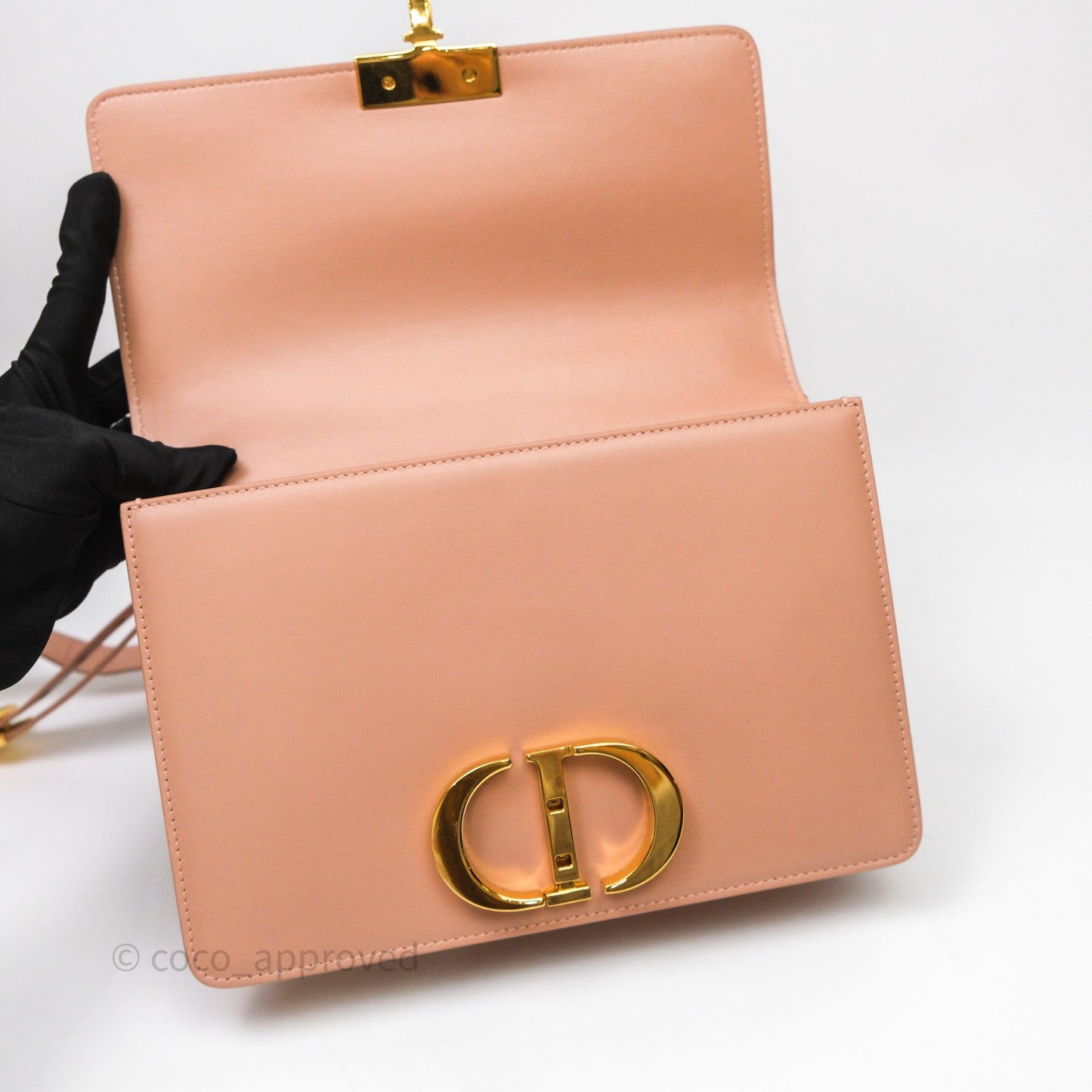 Christian Dior Small 30 Montaigne Bag Pink Calfskin Gold Hardware