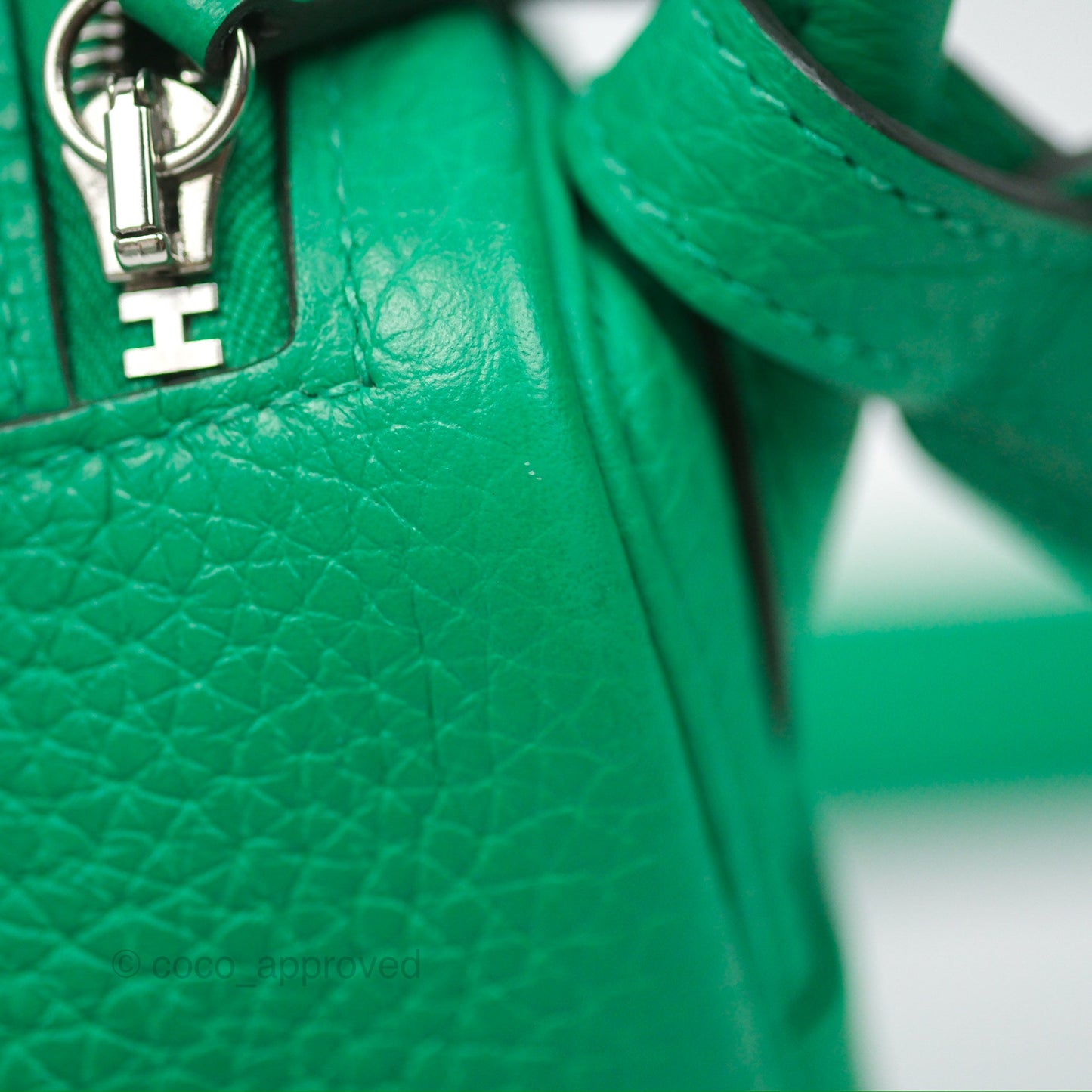 Hermès Mini Lindy 20 Menthe 6W Clemence Palladium Hardware