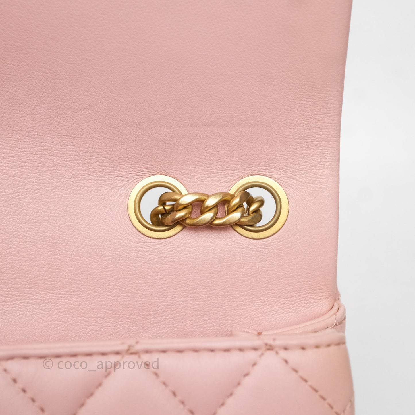 Chanel Quilted Flap Bag With Camellia Adjustable Lambskin Pink Aged Gold Hardware