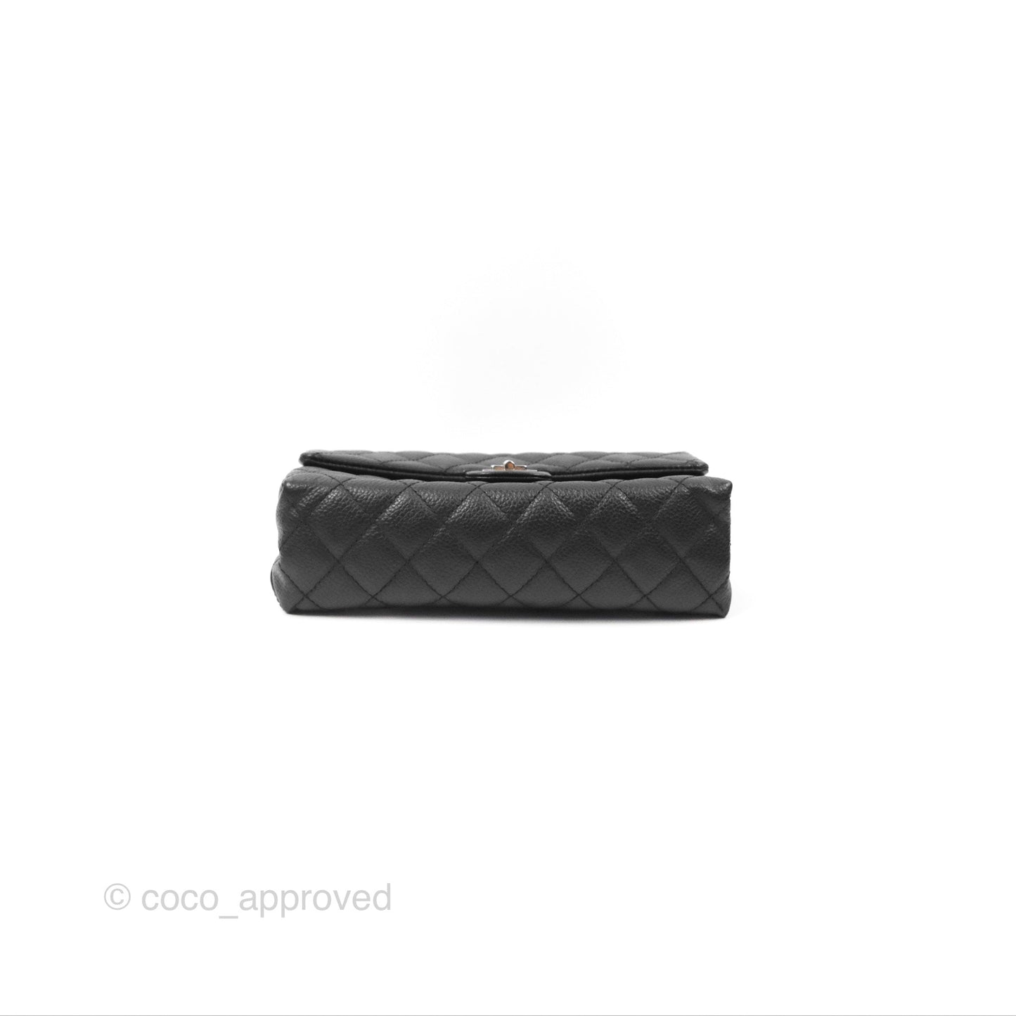 Chanel Reissue Quilted Belt Bag Black Caviar Silver Hardware