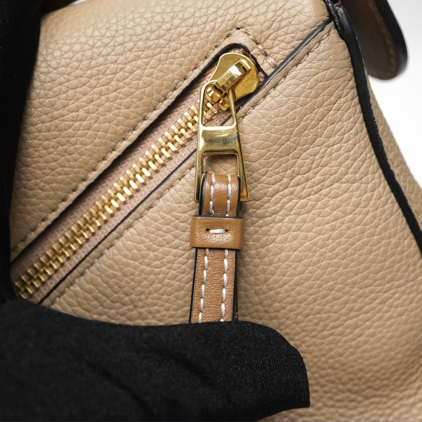 Loewe Small Puzzle Bag Sand Mink Grained Calfskin