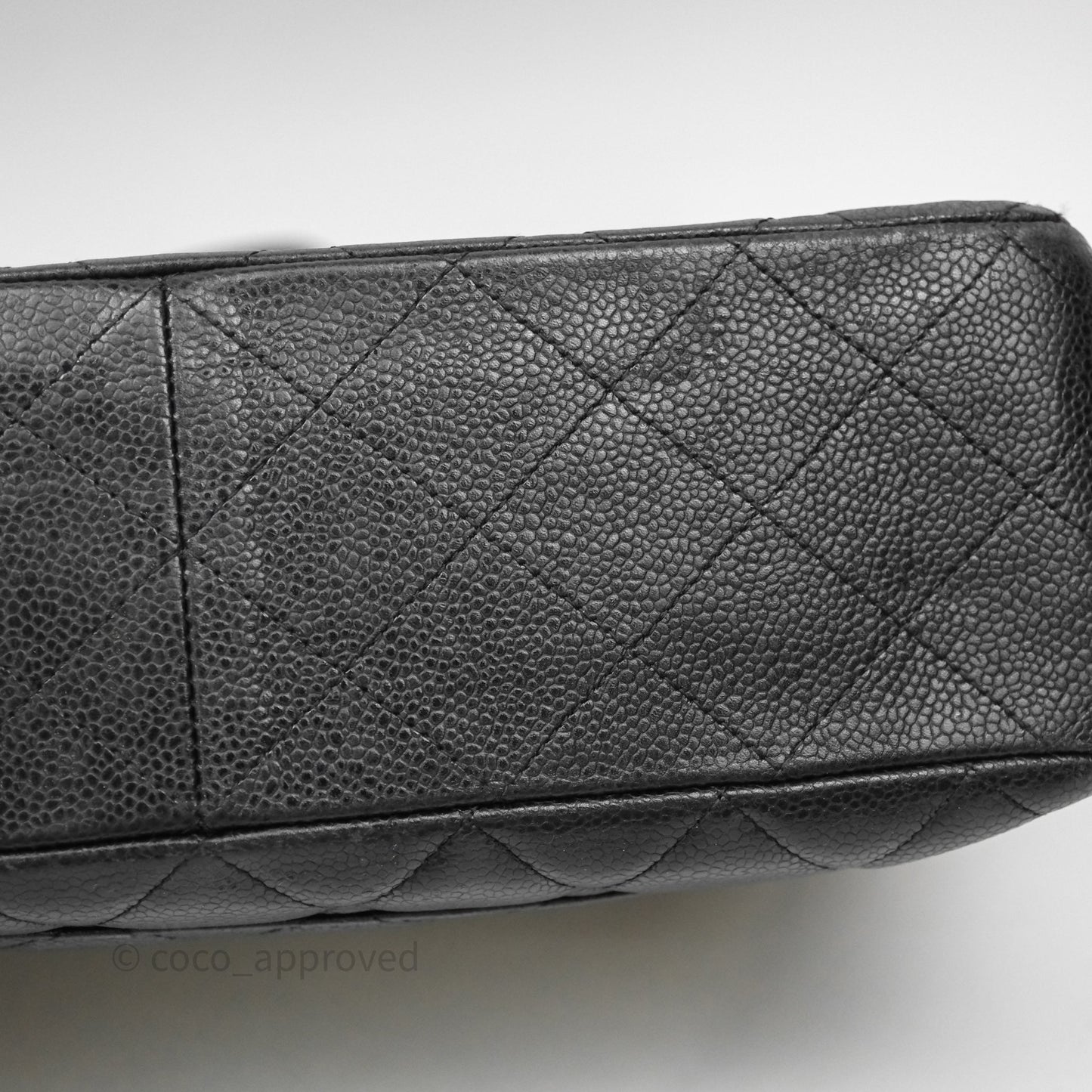Chanel Jumbo Single Flap Black Caviar Gold Hardware⁣⁣