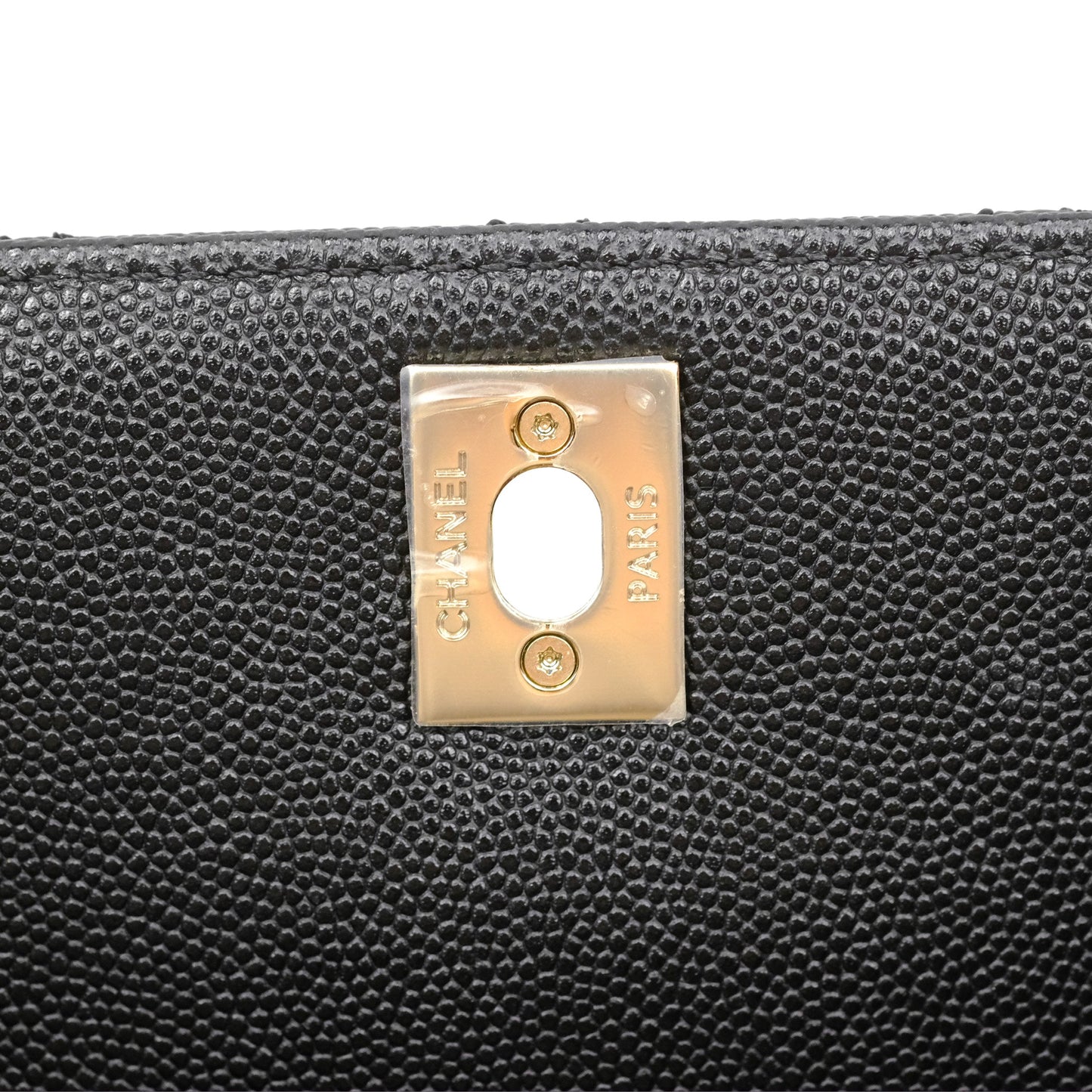 Chanel Small Coco Handle Black Caviar Gold Hardware