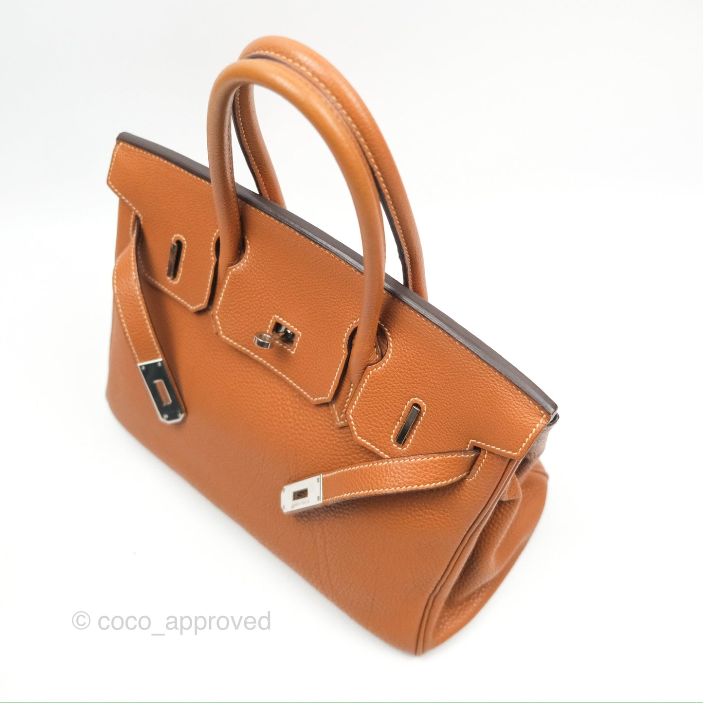 Hermès Birkin 30 Retourne Gold Clemence Palladium Hardware