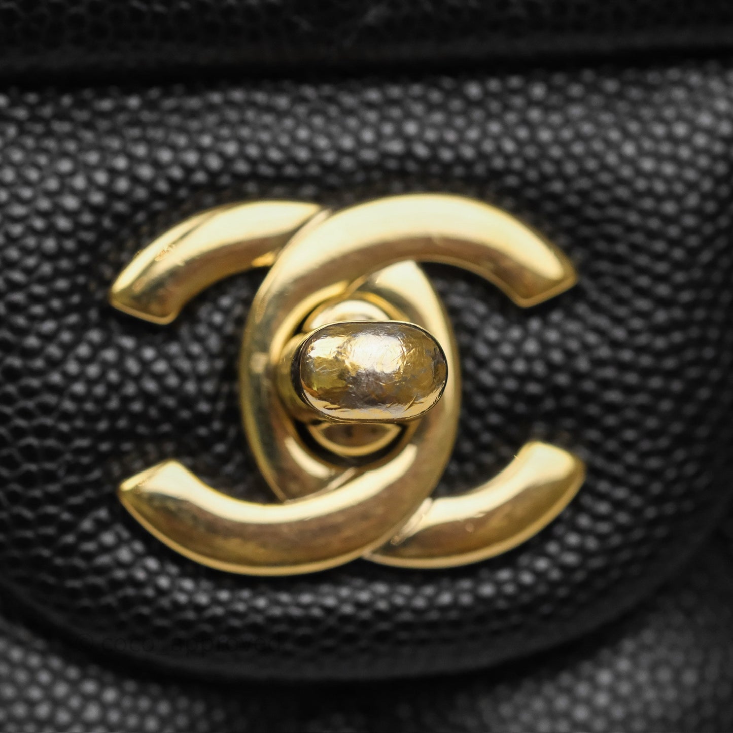 Chanel Mini Rectangular Quilted Black Caviar Gold Hardware