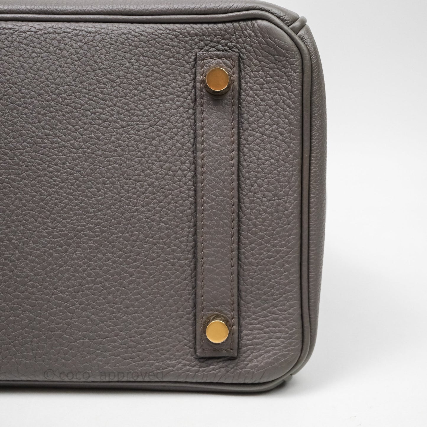 Hermès Birkin 30 Gris Asphalte Togo Gold Hardware