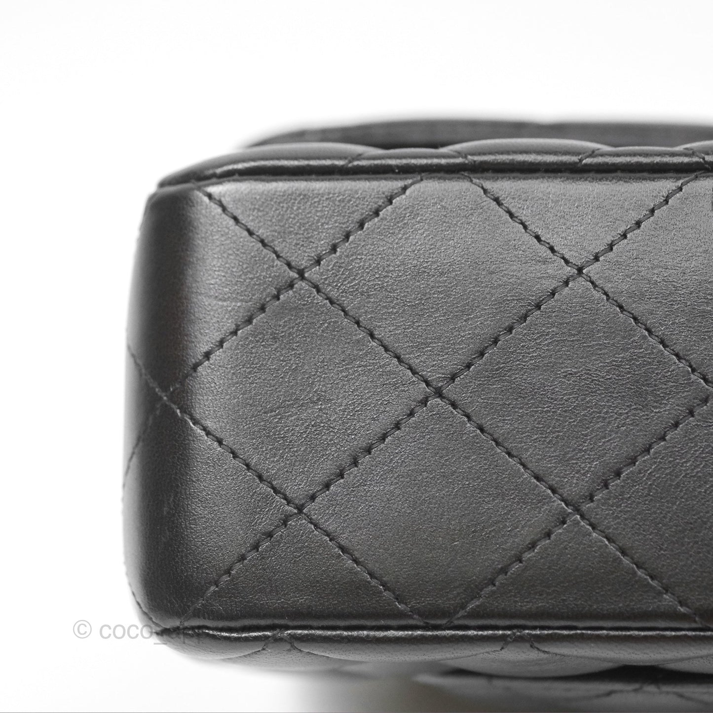 Chanel Small Classic Quilted Flap Black Lambskin Rose Gold Hardware