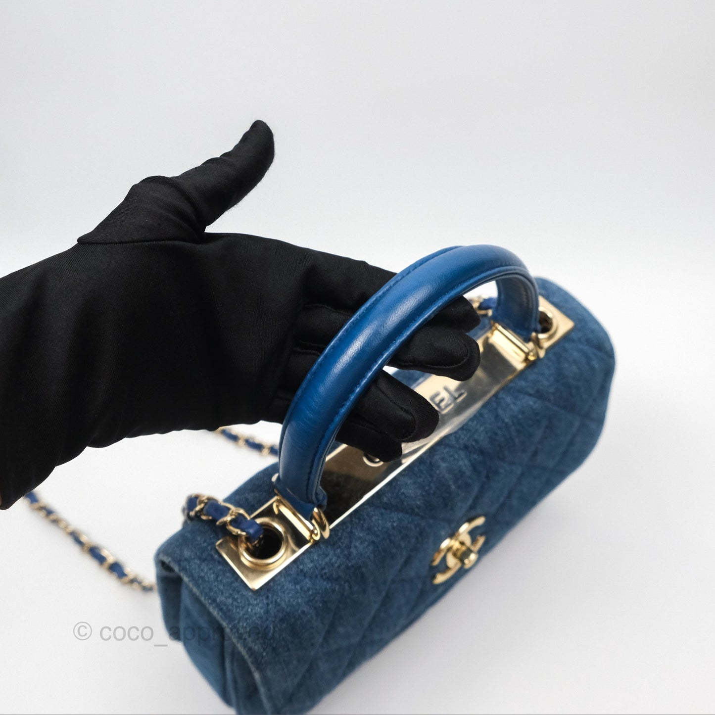 Chanel Small Trendy CC Denim Gold Hardware
