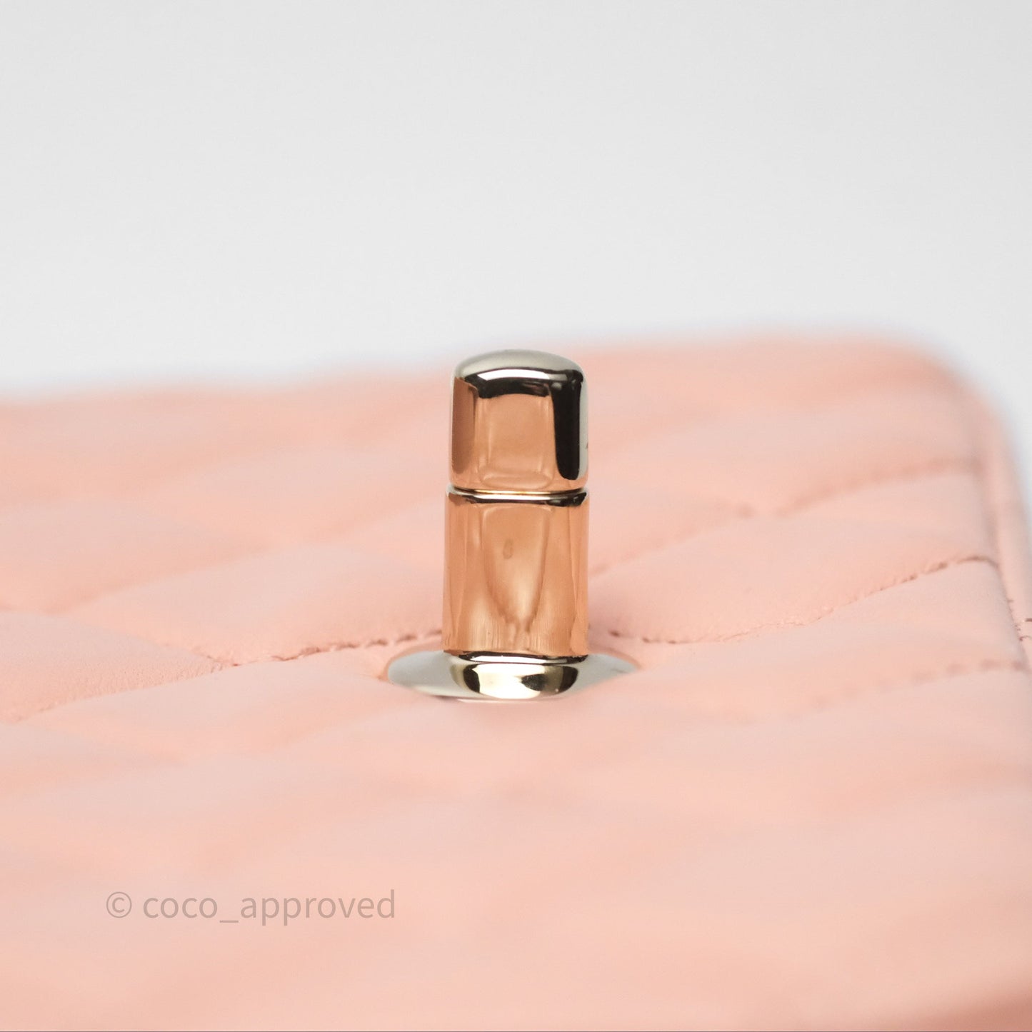 Chanel Quilted Mini Rectangular Flap Pink Lambskin Gold Hardware