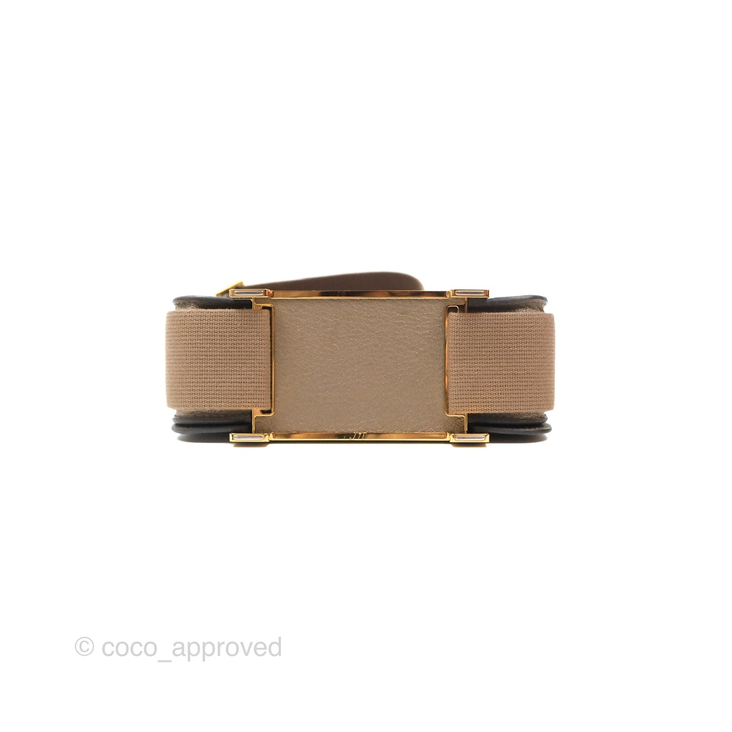 Hermès Geta Bag Etoupe Chevre Mysore Gold Hardware