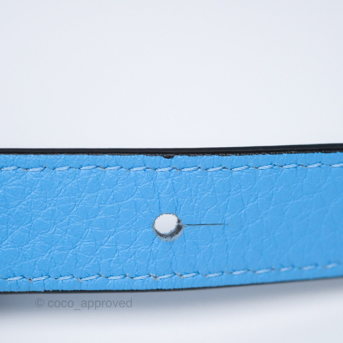 Loewe Small Rugby Puzzle Blue Tan Calfskin