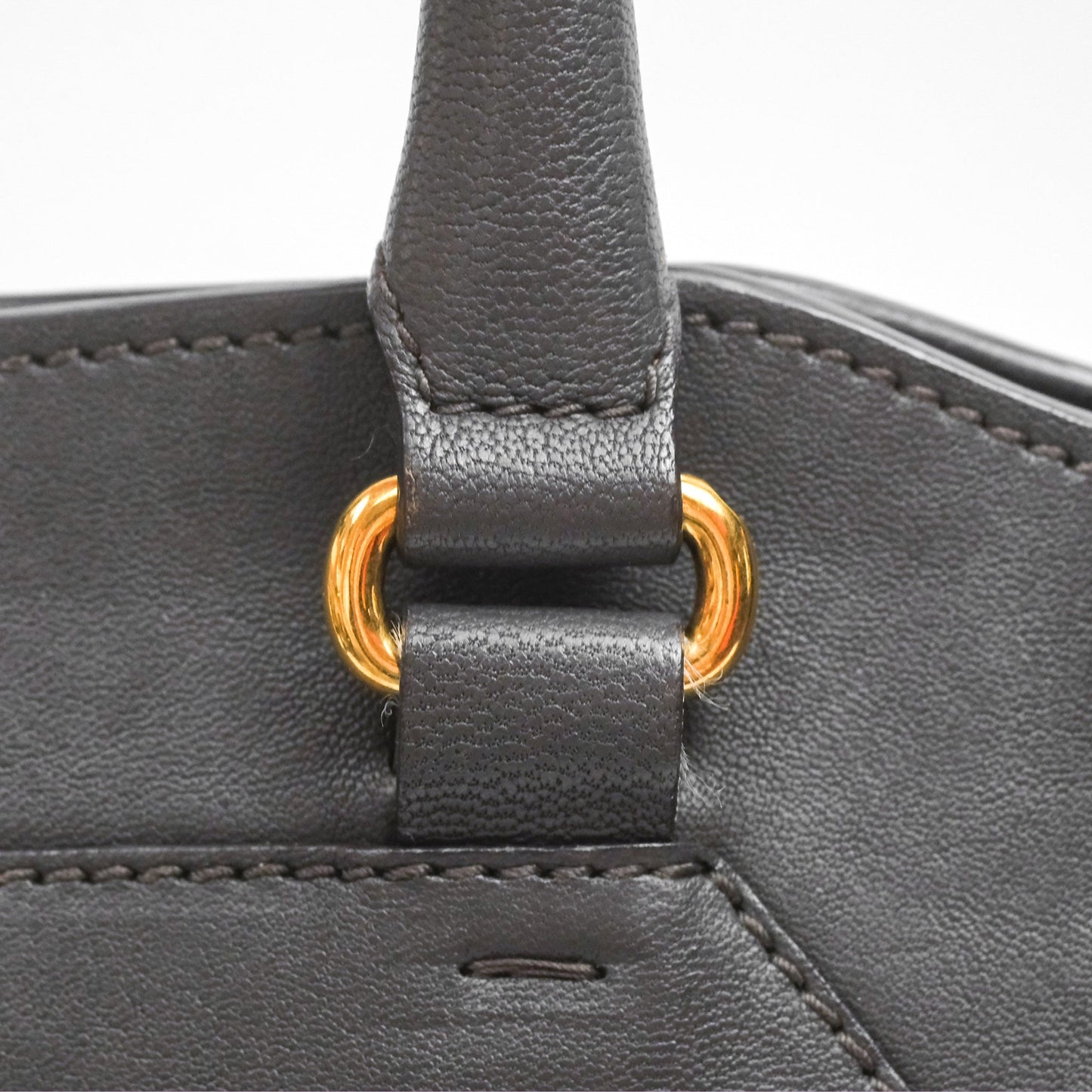Saint Laurent Chyc Bag Dark Grey Calfskin Gold Hardware