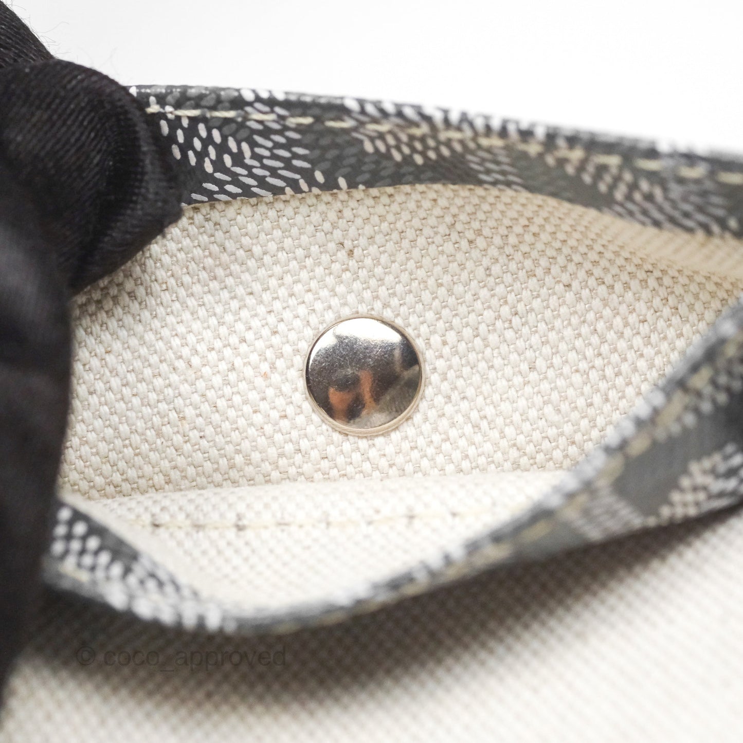 Goyard Anjou Mini Bag Goyardine Canvas Grey